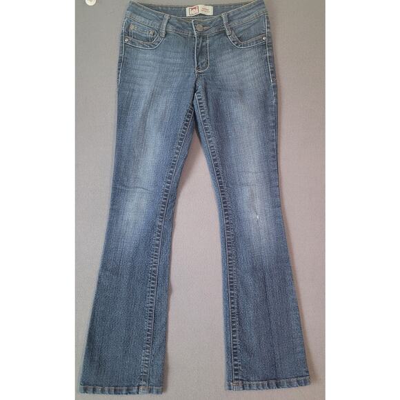LEI Ashley Low-Rise Bootcut Jeans 2012 Juniors 5R Y2K Style - Picture 1 of 9